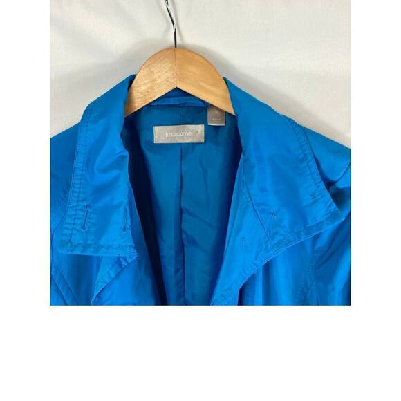 Liz Claiborne Button Up Tie Waist Jacket Blue Size Medium - Picture 3 of 6